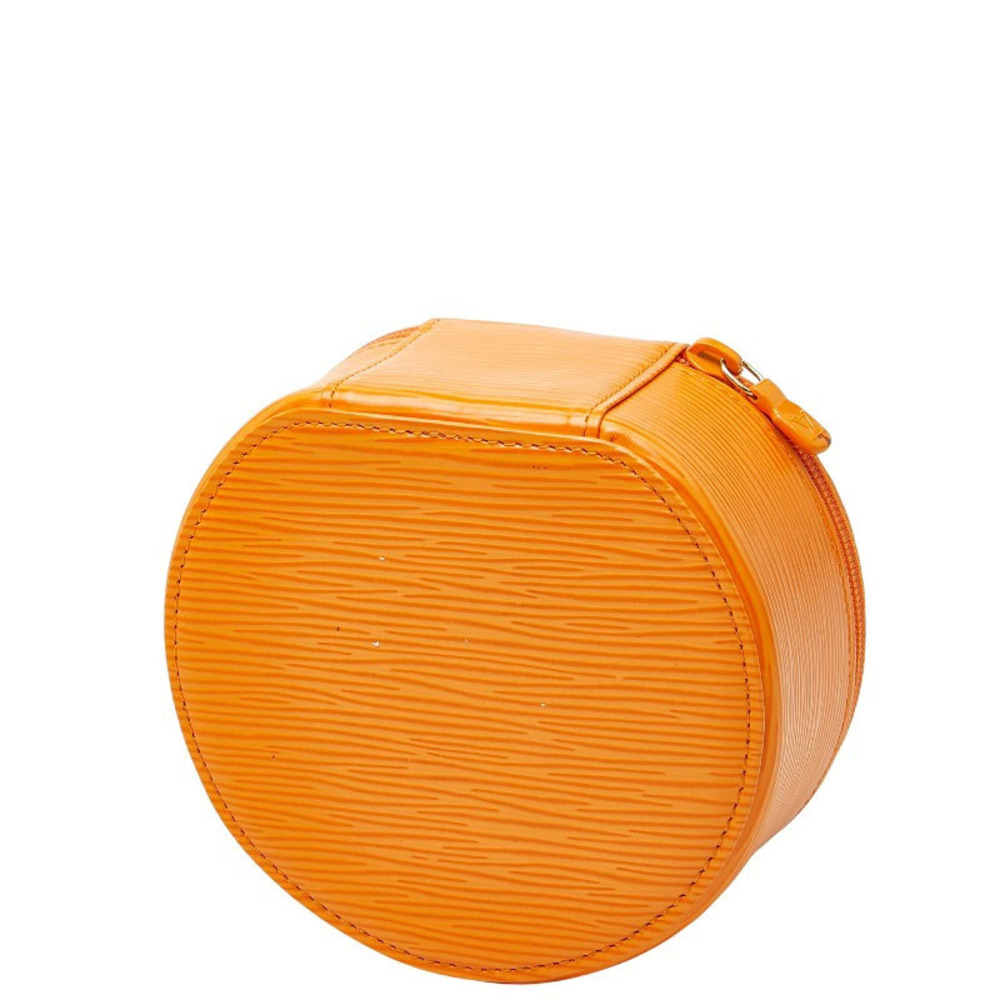 Louis Vuitton Epi Ecrin Bijou Accessory Pouch Clutch Jewelry Case Orange Leather